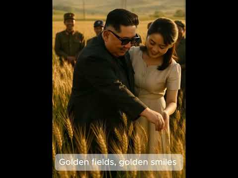 Kim Jong Un and Ri Sol-ju Inspect Golden Wheat Fields #Shorts