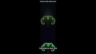 Fractal Tree Breathes With Math #Shorts