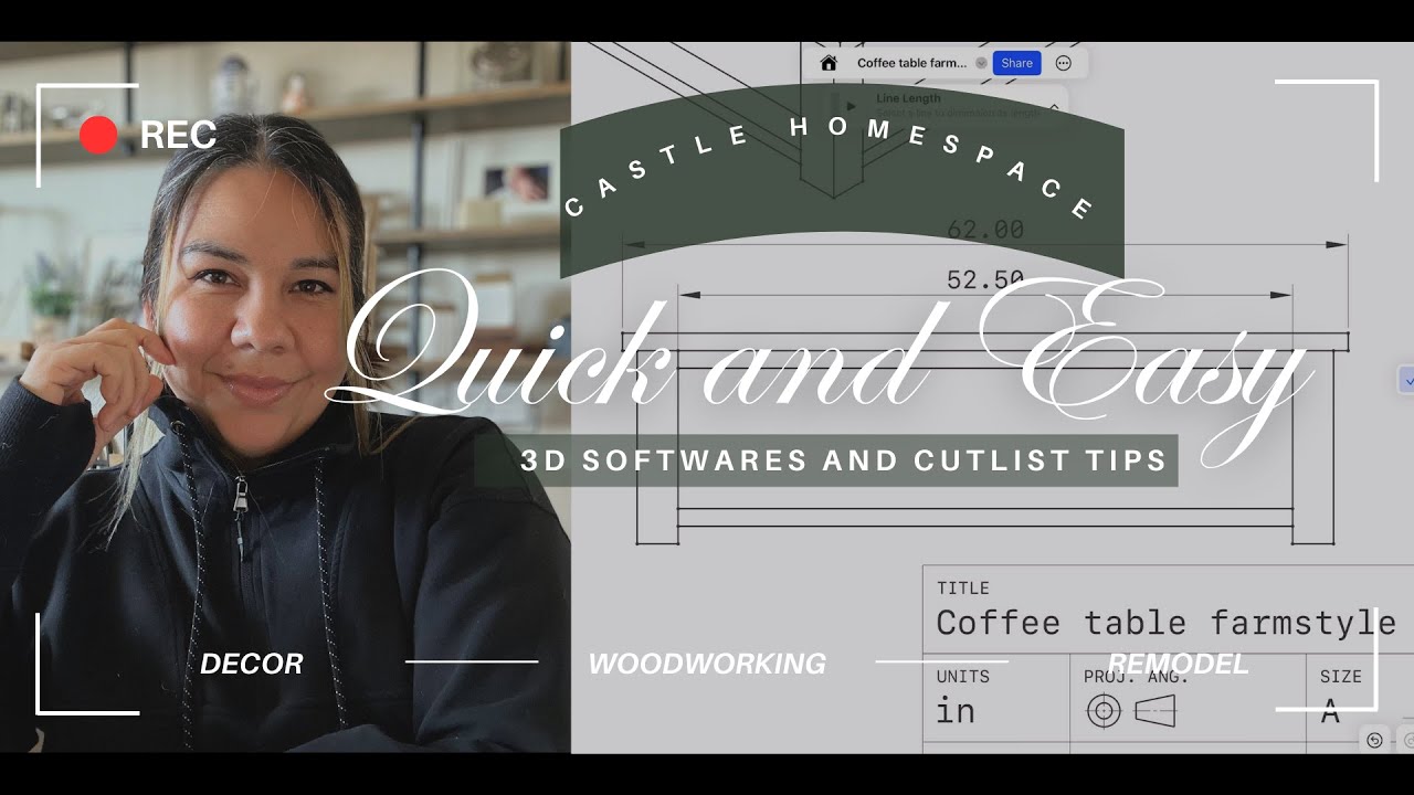3D Softwares for Custom woodworking designs and quick cut-list tips