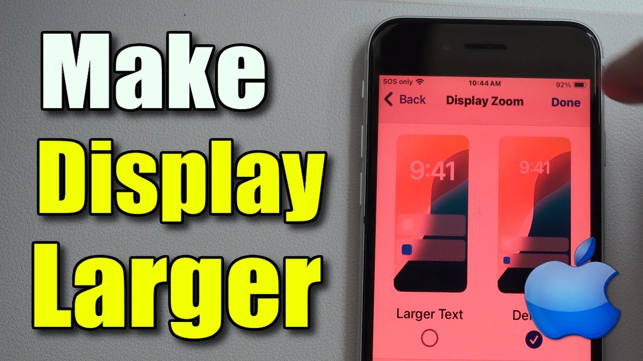 How to Make your Display Larger on your iPhone & make Screen Bigger ...
