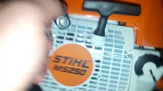 Моя новая бензопила stihl ms 250