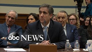 Trump reacts to Cohen's explosive Hill testimony