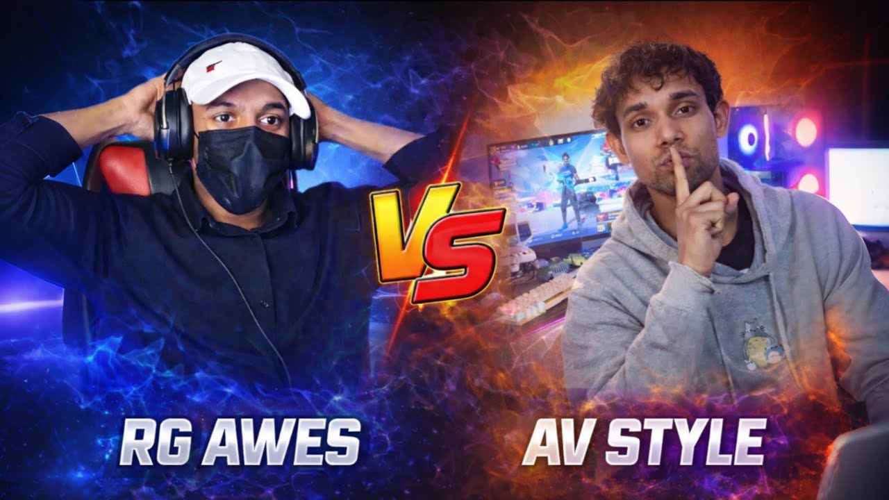 AV STYLE V/s RG AWES FF// AV LIVE 