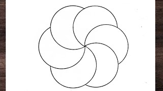 Famous Circle Geometric Design || Circle Geometric Pattern drawing || Circle Geometric Chart Wealth