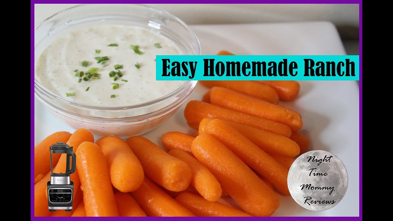 Homemade Ranch Dressing NINJA FOODI BLENDER RECIPE YouTube