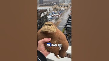 Squishy Monkey Huge Drop off Roof 🙊 #shorts