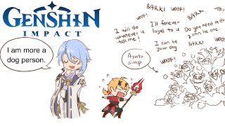 (Genshin Comic Dub) Ayatos Simps *I Know Youre One Of Em Dont Lie*