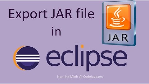 How to Export JAR file in Eclipse