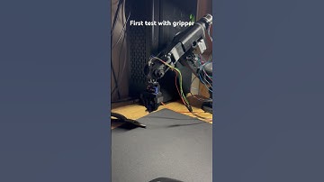 3d printed 6dof robot arm first test #robotarm #arduino #3dprinting #robotics #robotic #robot #diy