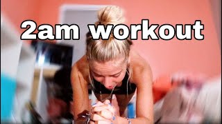 IS WORKING OUT AT NIGHT HARDER? *MY WORKOUT ROUTINE*