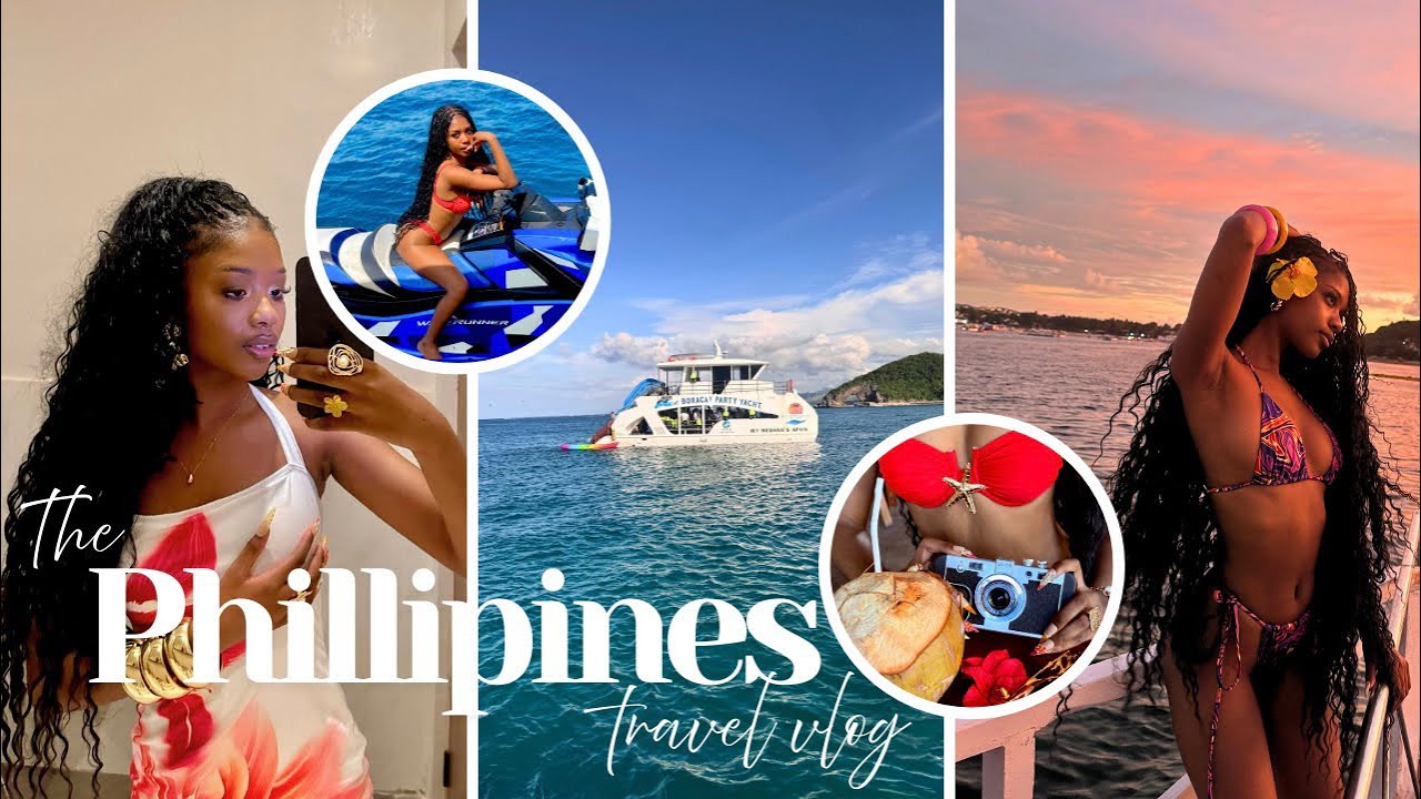 TRAVEL VLOG 🇵🇭 | JET SKI ,YACHT PARTY, PARASAILING, BOAT RIDES, NIGHT LIFE & more !