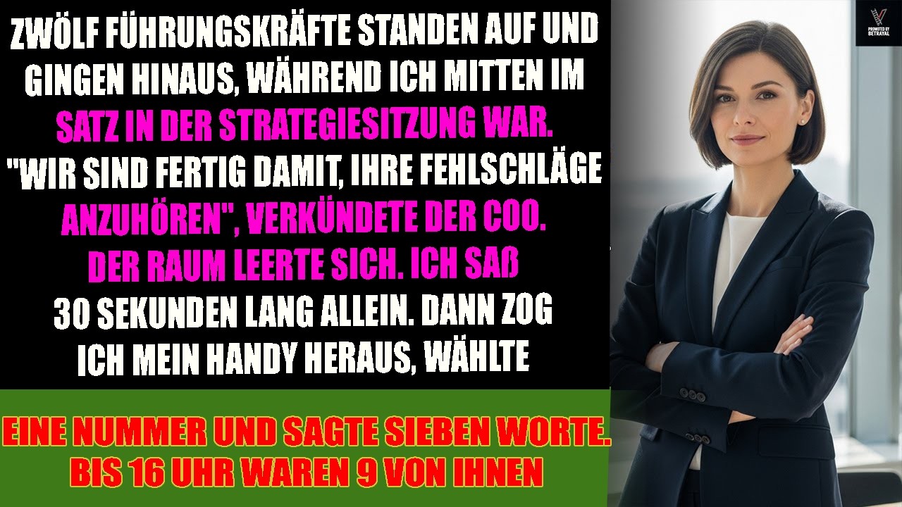 Das gesamte Führungsteam verließ während meiner Präsentation den Raum – also rief ich eine Person an