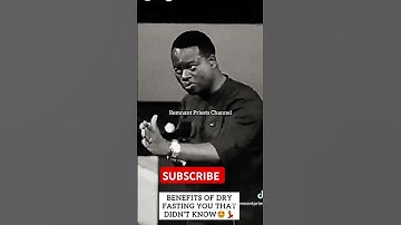 BENEFITS OF 3 DAYS DRY FASTING - Apostle Arome Osayi #aromeosayi #rcnglobal  #apostlearomeosayi