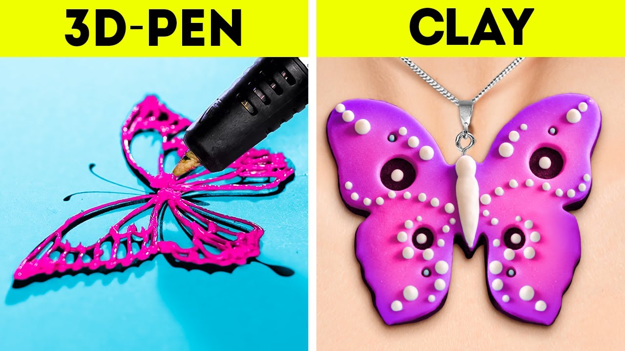 3D PEN VS. POLYMER CLAY | Colorful DIY Jewelry, Mini Crafts And Accessories To Save Your Money
