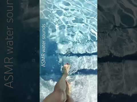 ASMR water trigger 💦🦶 #asmr #asmrwatersounds #feet
