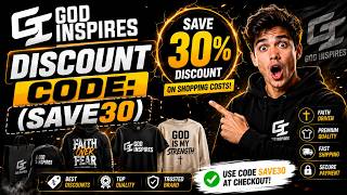 God Inspires Discount Code: (SAVE30) Save 30% Discount On Shopping Costs