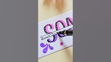 🌸Beautiful name lettering #art #yt #ytviral #trending #shortsfeed #nameart