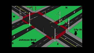 Johnson Blvd at Lily St 3D Intersection Animation