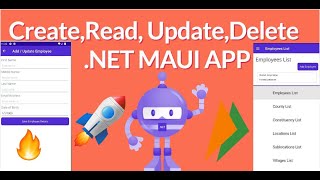 STEP 6. How to Create CRUD Employees APP in  NET MAUI  .NET 7.0|| CRUD .NET MAUI APP Using SQLITE