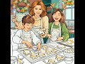 Mother And Children Baking Bonding #family #mother #baking #short