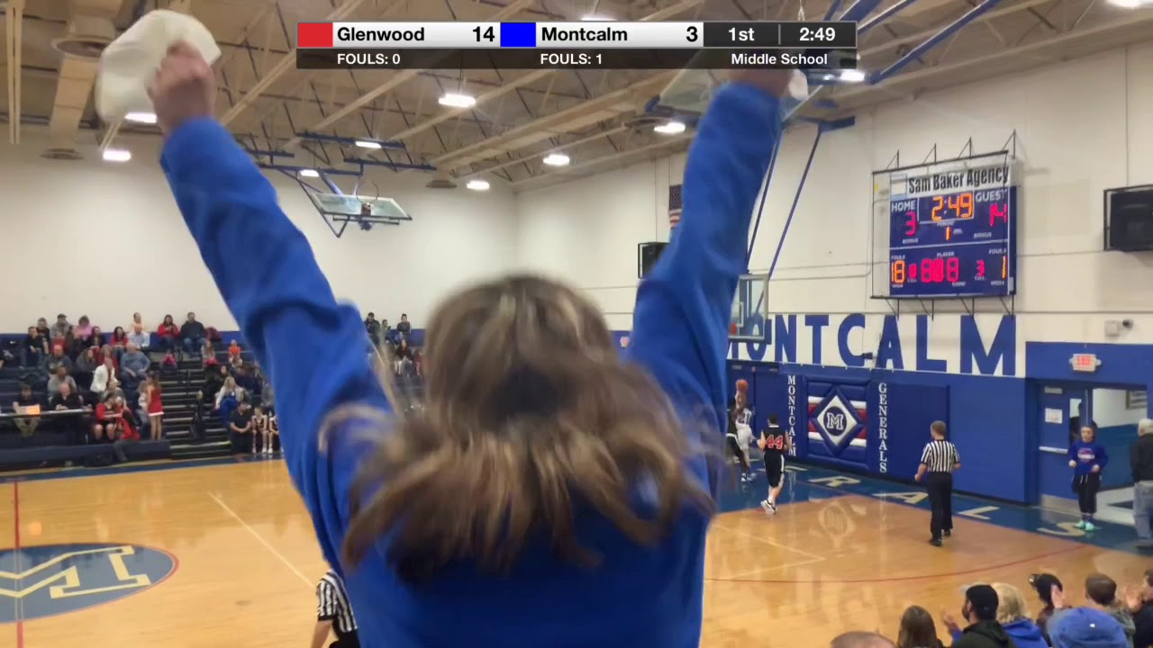 Montcalm vs Glenwood Middle (Boys) Basketball YouTube