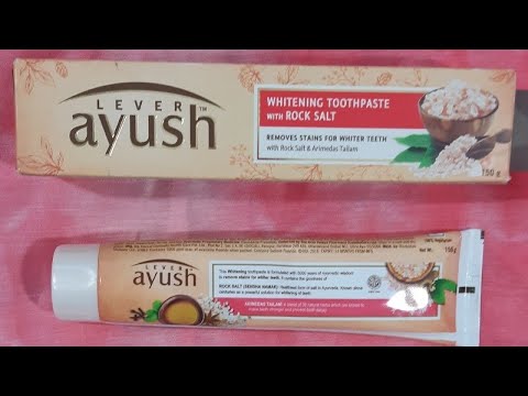 Leverayush whitening toothpaste with rock salt review, teeth whitening ayurvedic paste in india