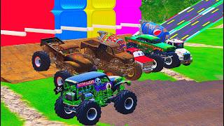 Wheels on the bus, Police Car, Carro da Polícia, Mixer Truck, Monster Truck, Fire Car, FireTruck #42