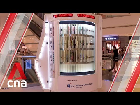 NLB launches machine that dispenses books and e-books