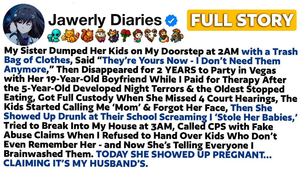 [FULL STORY] My Sister Dumped Her Kids on My Doorstep at 2AM with a Trash Bags of Clothes...