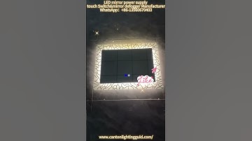 How to diy vanity mirror with lights, led mirror touch sensor switch with 96W driver.#led #bathroom