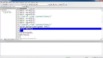 Traffic Signal implementation using 8051 Micro controller