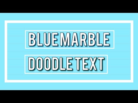 Blue Marble Scribble Text | 2016 |