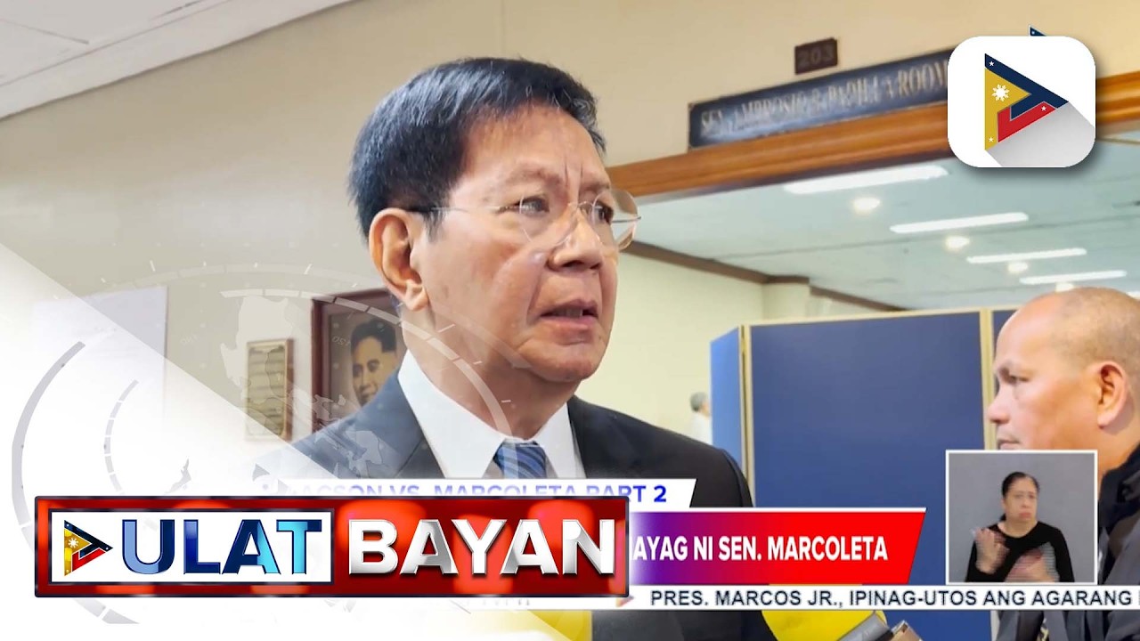 Sen. Lacson, sinagot ang mga pahayag ni Sen. Marcoleta