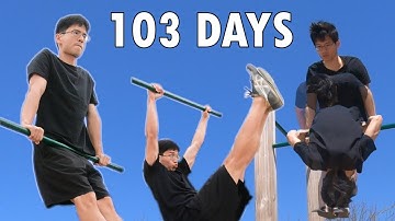Uncoordinated Guy Learns His First Freestyle Combo (Swing 180, Muscle Up, Front Roll) in 103 Days