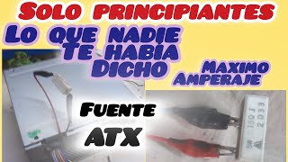 LO QUE NADIE TE HABÍA DICHO fuente ATX maximo amperaje