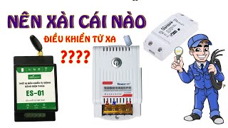 Điều khiển từ xa  sóng wifi,sóng điện thoại ,sóng rf 325 433 phải chọn loại nào