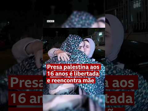 Palestina presa por Israel aos 16 anos reencontra família após 8 anos #shorts