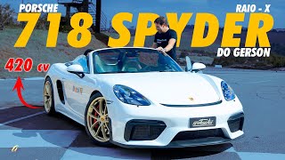 O SONHO REALIZADO DO GERSON! Porsche 718 Spyder é o ÚLTIMO CARRO A COMBUSTÃO que ele comprou?