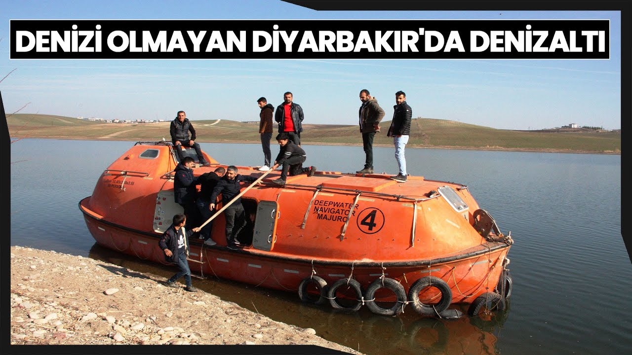 Denizi Olmayan Diyarbakır'da Denizaltı ile Ulaşımı Sağlıyorlar