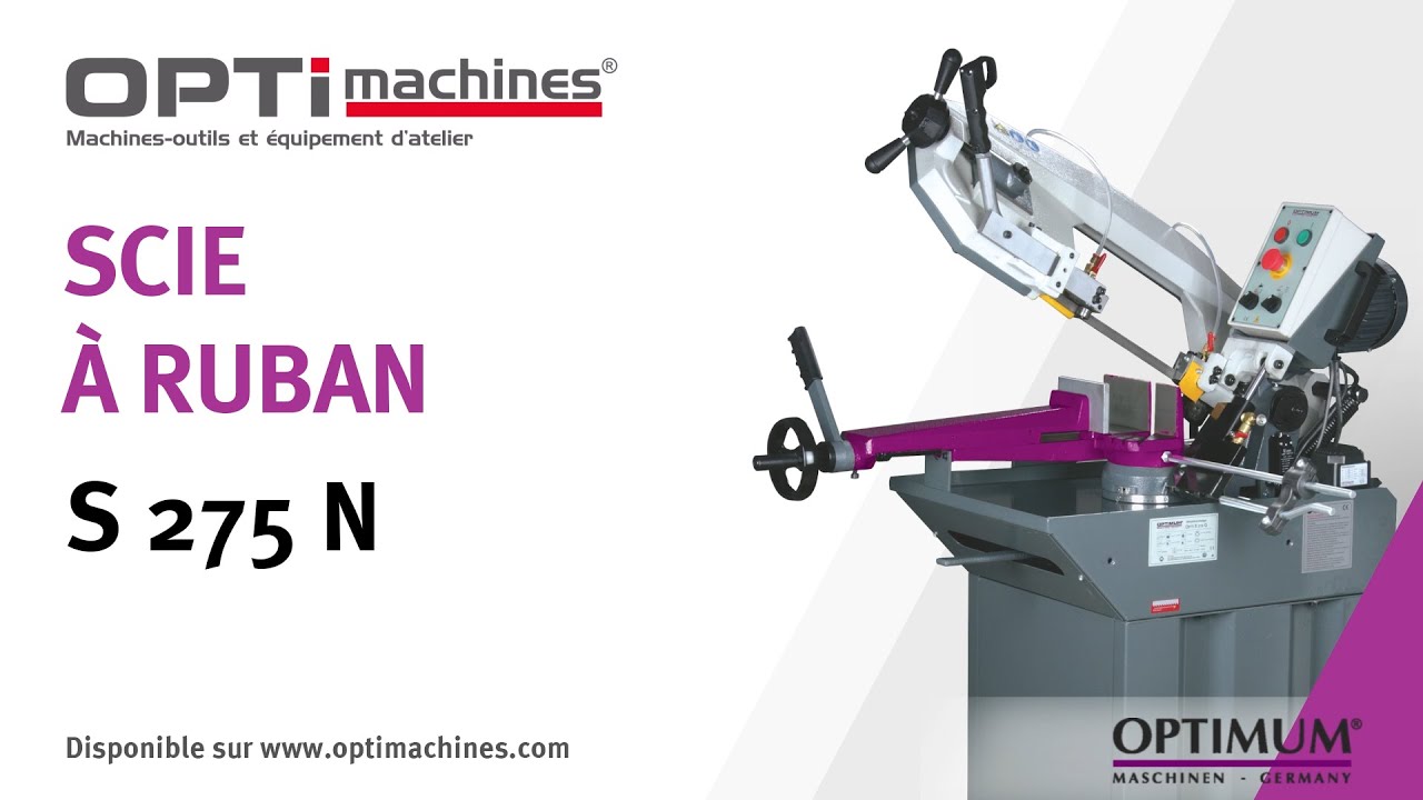 Scie à ruban Optimum S 275 NV - Optimachines