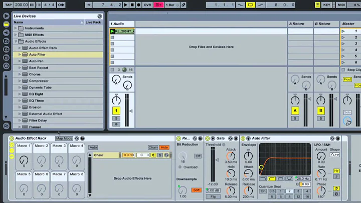 Ableton effects rack - Macro controls - The DSP Project
