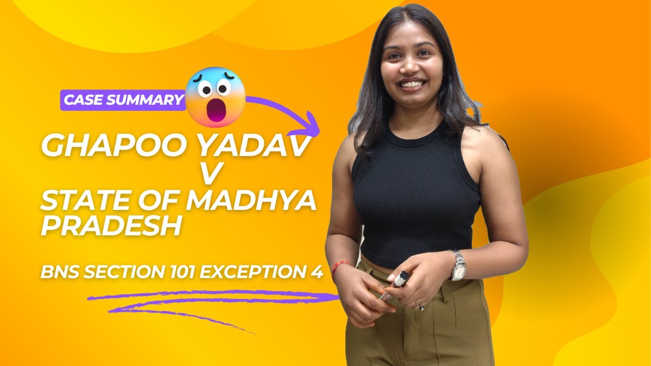 Ghapoo Ghapoo Yadav v State of MP 2003 Madhya Pradesh BNS Section 101 IPC 300 ...