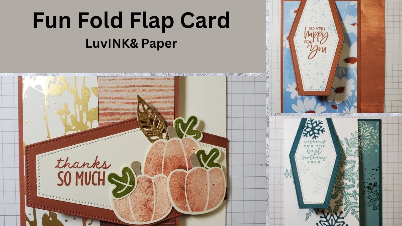 How to Make a Fun Fold Flap Card - YouTube
