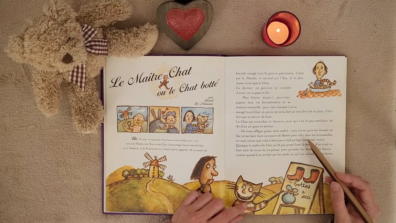 ASMR - Contes de Perrault - Le Chat Botté 🐱👢 - Riquet à la Houppe 📖