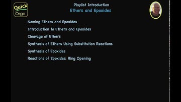 Introduction to Lecture Set: Ethers and Epoxides