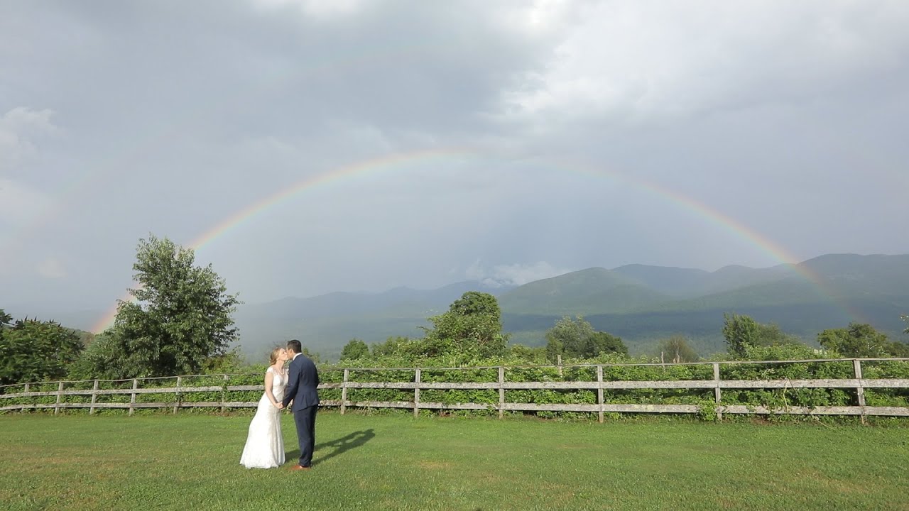 Toad Hill Farm Franconia NH Wedding Video with Unbelievable Rainbow