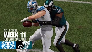 Lions vs. Eagles | 2025-26 Season Week 11 | Madden NFL 26 Simulation