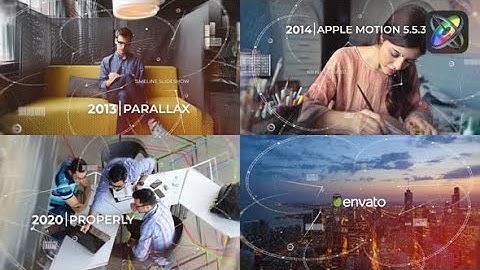 Top Apple Motion Projects: Parallax Timeline Slideshow