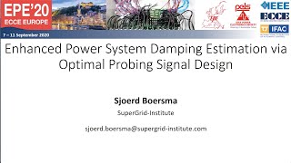 Enhanced Power System Damping Estimation via Optimal Probing Signal Design