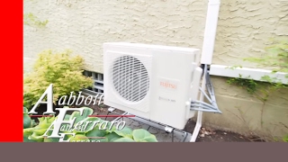 Ductless Fujitsu floor unit installed in Mpls, MN